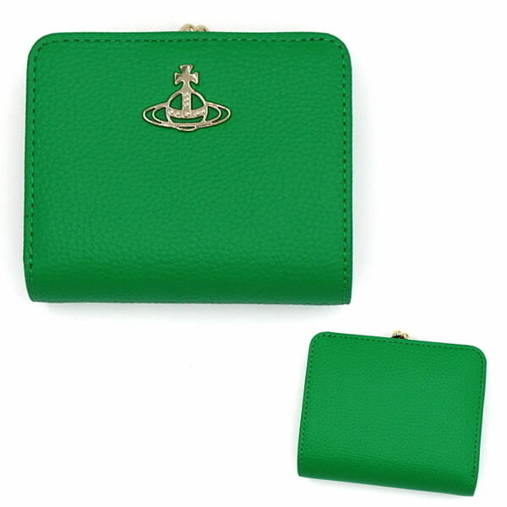 Vivienne Westwood Bifold Wallet Folding Green RE VEGAN FR PKT